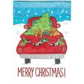 Recinto 29 x 42 in. Merry Christmas Truck Polyester Flag - Large RE3458943